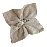 Load image into Gallery viewer, Linen Handmade Sequin Beaded Square Scrunchie N6F139