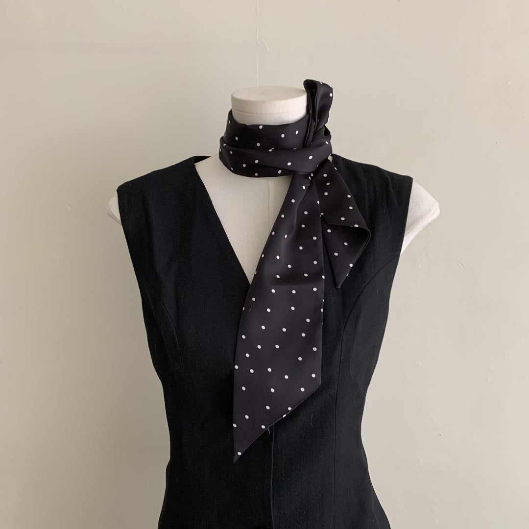 Simple French Thin Stripe Scarf Women Versatile M5A338