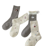 Load image into Gallery viewer, Dog Pattern Cotton Mid-Calf Socks  M5A045