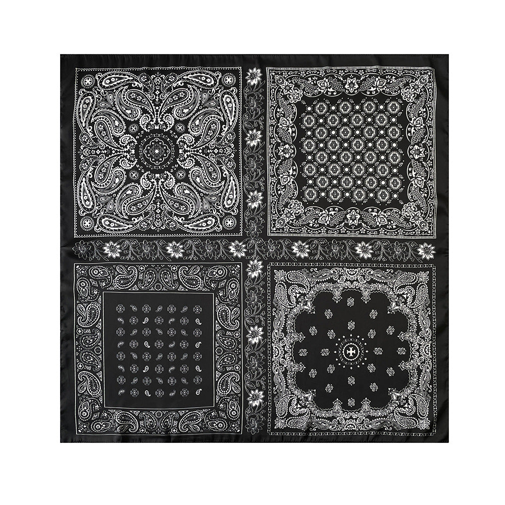 Paisley Satin Scarf 70cm Head Wrap Square N6G224