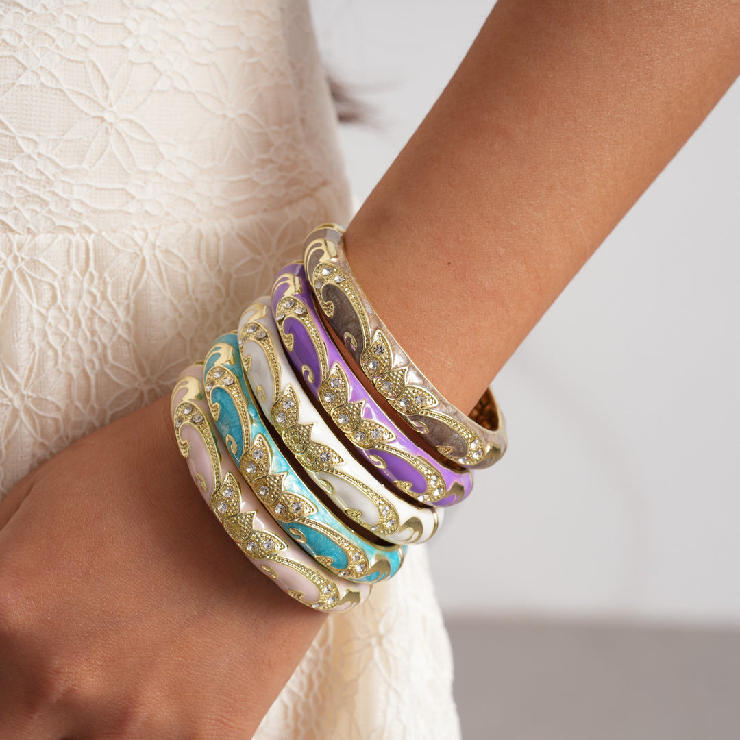 Womens Vintage Floral Open Cuff Alloy Bracelet N6K131