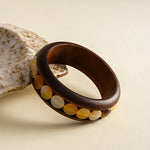 Load image into Gallery viewer, Wood and Marbled Acrylic Beaded Bracelet N6K141