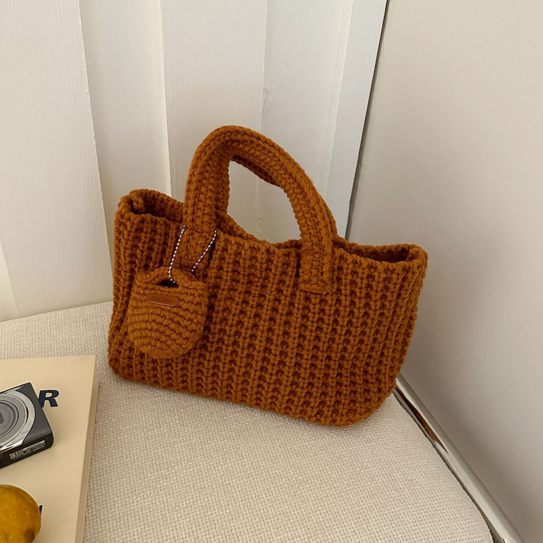 Women's Woven Cotton-Feel Shoulder Phone Bag N6J172