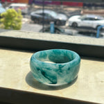Load image into Gallery viewer, Asymmetric Acrylic Wide Bangle  Resin Artisan S5P257
