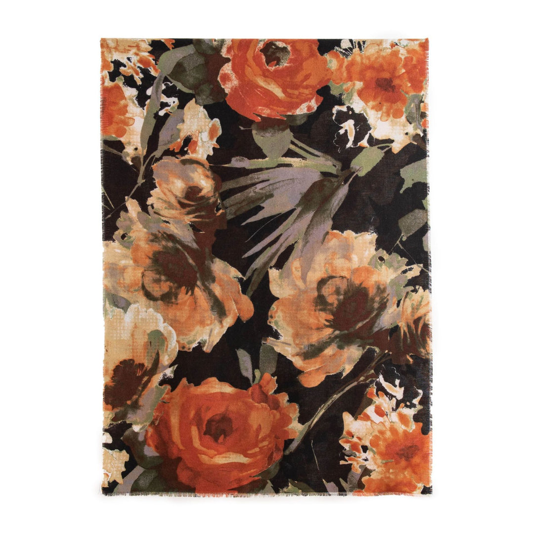 Printed Faux Cashmere Wrap  M5A185
