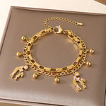 Load image into Gallery viewer, Layered Openwork Heart Bracelets Stainless Steel Women N6D524