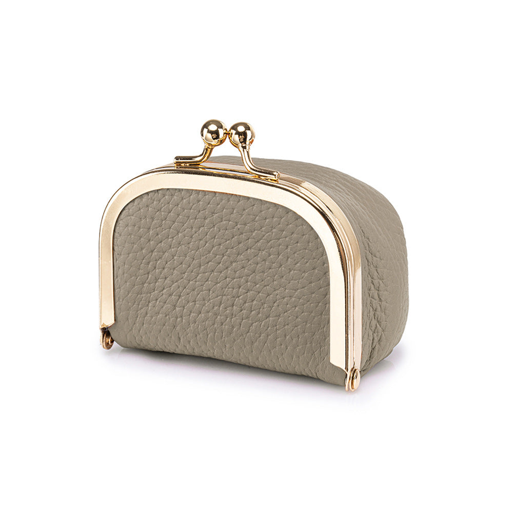 Women's Top-Grain Leather Mini Coin Purse N6J229