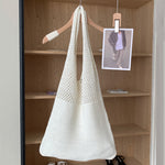 Load image into Gallery viewer, Retro Knit Large Capacity Tote Bag Women N6C057