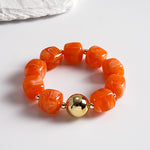 Load image into Gallery viewer, Oversized Acrylic Ombre Geometric Bracelet Vintage N6H061