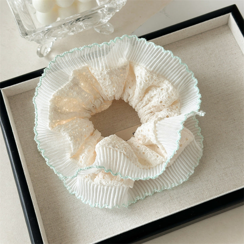 Double Layer Lace Continuous Loop Hair Tie S5P422