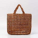 Load image into Gallery viewer, Handwoven Maple Bead Tote Solid Color Leisure Women S5P964