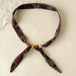 Load image into Gallery viewer, Retro Paisley Beaded Scarf Choker Necklace Women N6D006