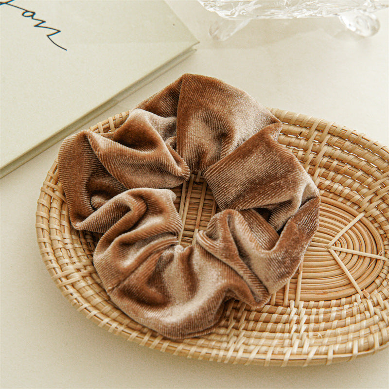Oversized Velvet Continuous Loop Hair Tie S5P425