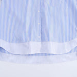 Load image into Gallery viewer, Striped Spliced Shirt Open Front Casual N6C093