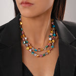 Load image into Gallery viewer, Irregular Shell Beaded Choker Necklace Vacation Women N6H098