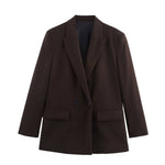 Load image into Gallery viewer, Double Breasted Blazer Women Multiple Colors N5A414