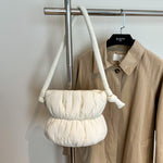 Load image into Gallery viewer, Women's Ruched Padded Nylon Bucket Bag N6J215