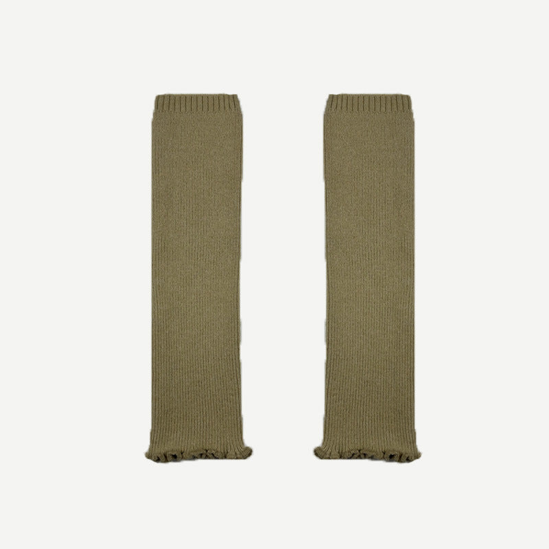 Lace Trim Ballet-Inspired Leg Warmers  M5A125