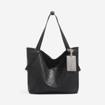 Load image into Gallery viewer, Classic Vintage Stitching Detail PU Leather Tote Bag N6C047