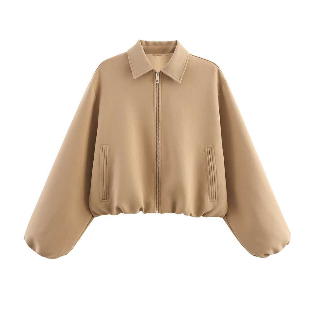 Turtle Puff Jacket Mid Weight White Khaki N5Z804