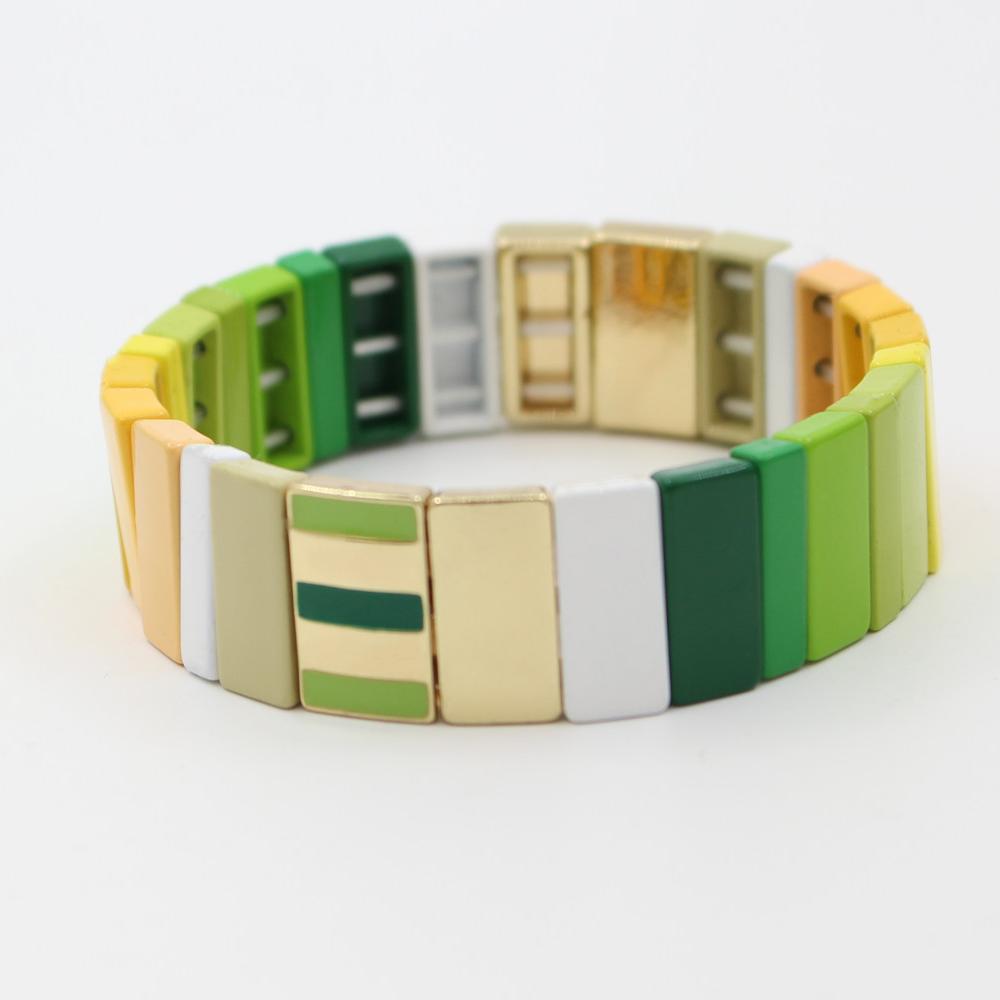 Cuboid Cuff Enamel Steel Chromatic Stackable Layers S5P078