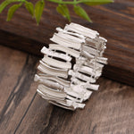 Load image into Gallery viewer, Enamel Exaggerated Geometric Stretch Bangle Women N6C217