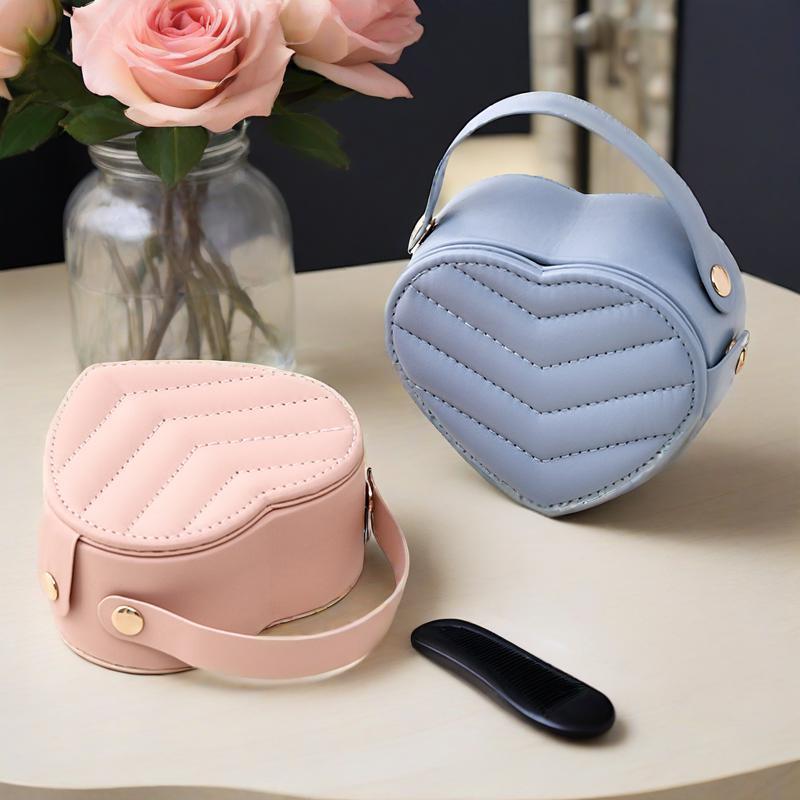 Leather Jewelry Gift Box Women Anniversary Keepsake S5P753