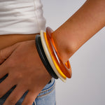 Load image into Gallery viewer, Vintage Resin Ombré Geometric Bangle Set 3-Piece N6H073
