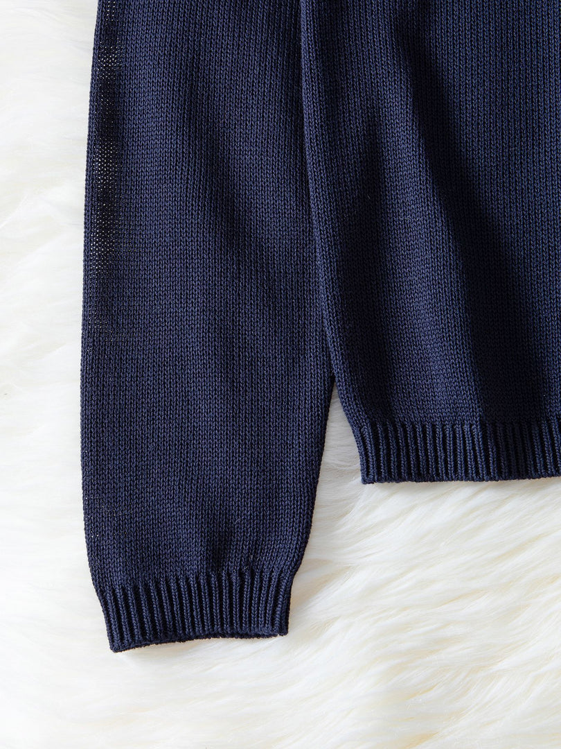 Round Neck Loose Fit Sweet Sweater Women N6D140