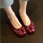Load image into Gallery viewer, Vintage Split Toe Chunky Heel Mary Jane Shoes Women N6H040