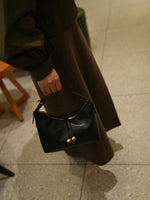 Load image into Gallery viewer, Metallic Hobo Shoulder Bag Women Black N6C034
