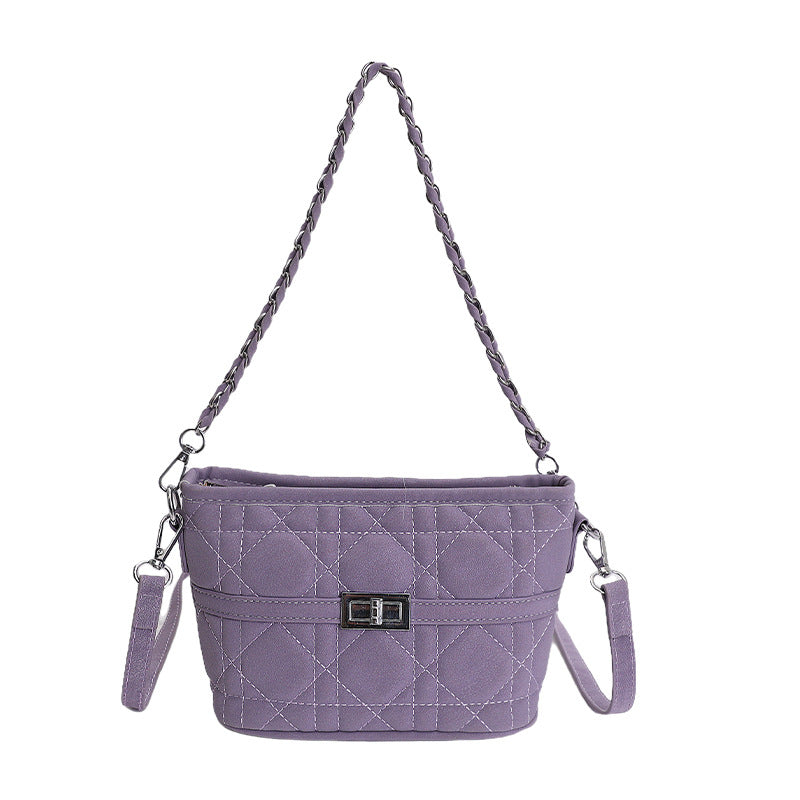 Quilted Pattern Shoulder Bag Women N6C022