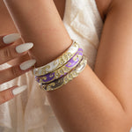 Load image into Gallery viewer, Womens Vintage Floral Open Cuff Alloy Bracelet N6K131