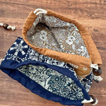 Load image into Gallery viewer, Handmade Cotton Linen Drawstring Cosmetic Pouch N6F174
