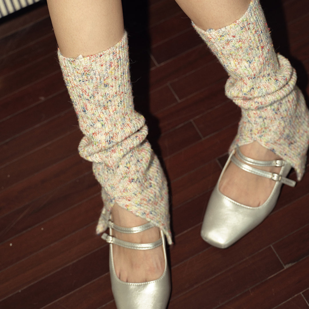 Ballet Inspired Speckled Leg Warmers  M5A117