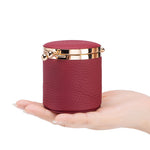 Load image into Gallery viewer, Genuine Leather Kiss Lock Coin Purse Mini Jewelry Box N6G100