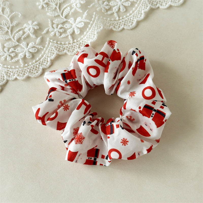 Womens Christmas Print Scrunchie N6K008