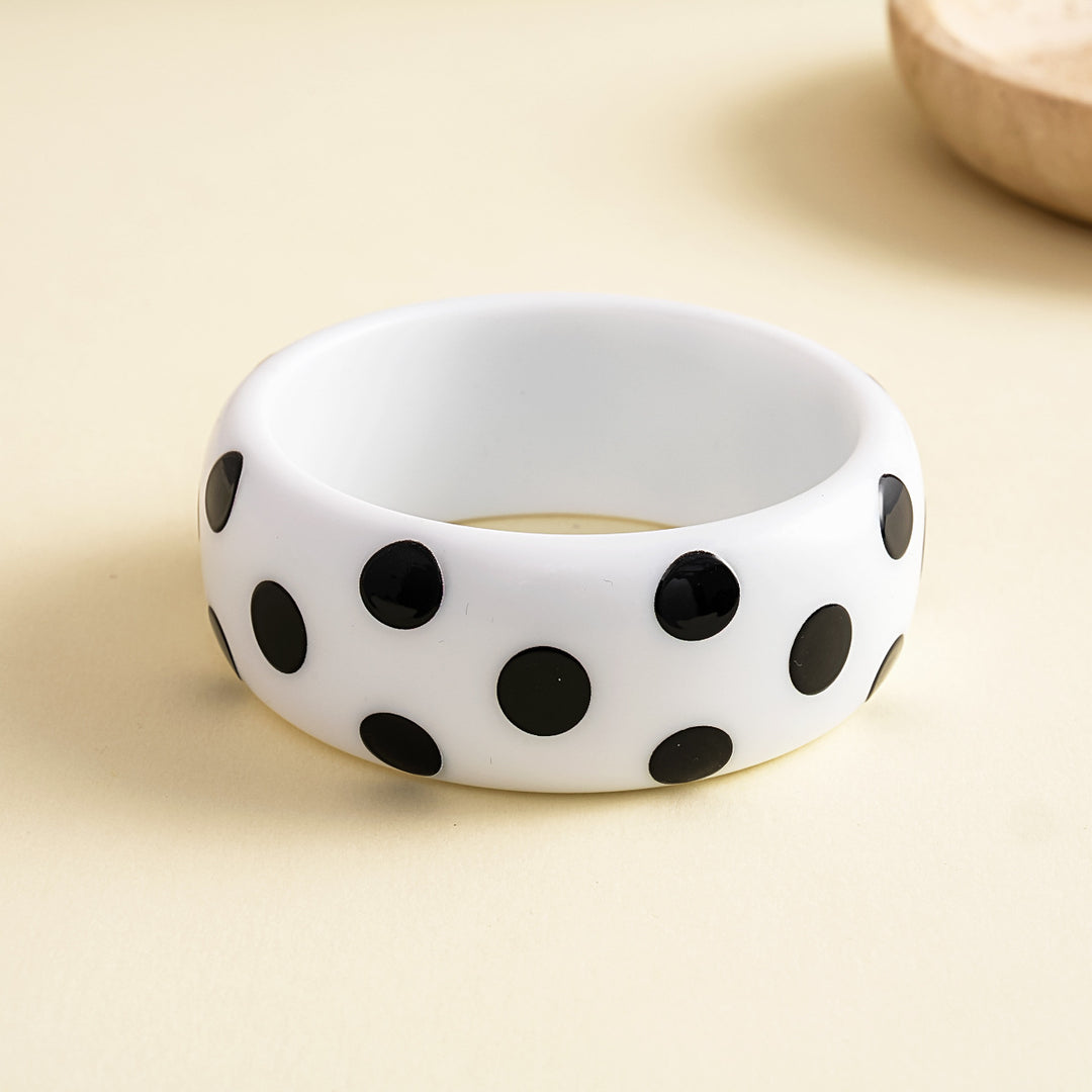 Womens Polka Dot Star Print Resin Bracelet N6K136