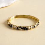 Load image into Gallery viewer, Womens Floral Rhinestone Alloy Bracelet N6K128