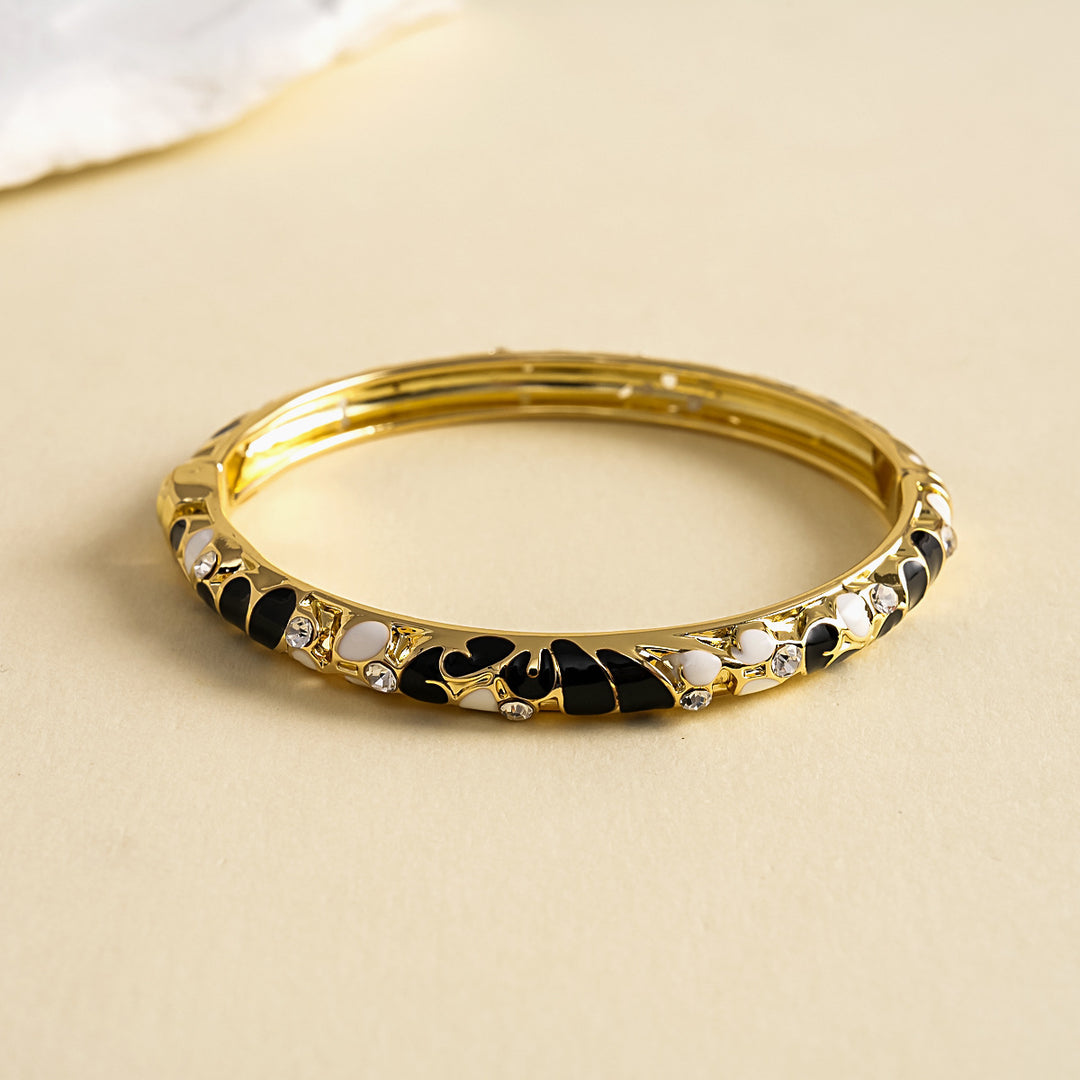 Womens Floral Rhinestone Alloy Bracelet N6K128