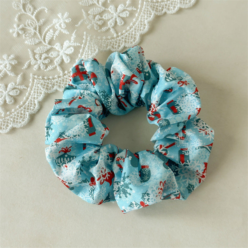 Womens Christmas Print Scrunchie N6K008