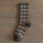 Load image into Gallery viewer, Vintage Ethnic Double Needle Thick Mid-Calf Socks N6H034