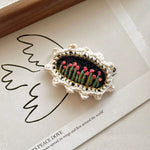 Load image into Gallery viewer, Womens Vintage Crochet Floral Hair Clip N6K313