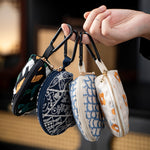 Load image into Gallery viewer, Embroidered Cotton Linen Keychain Pouch Lipstick Bag N6G110