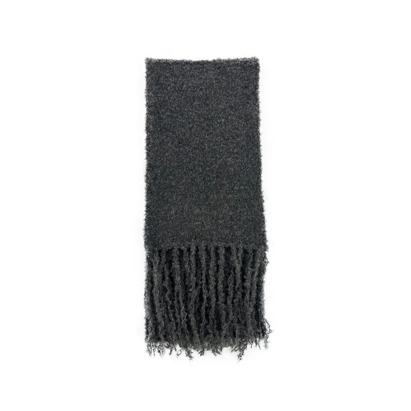 Textured Loop Knit Wool Blend Scarf  M5A138