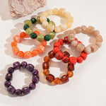 Load image into Gallery viewer, Acrylic Beaded Bracelet Irregular Square Round N6F077