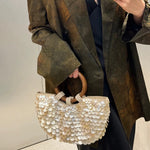 Load image into Gallery viewer, Handmade Natural Shell Bag Fairy Tote Clutch N6F143