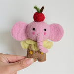 Load image into Gallery viewer, Handmade Wool Felt Bag Charm Cute Animal Ornament N6G032