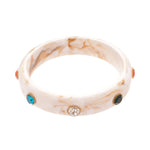 Load image into Gallery viewer, Acrylic Bracelet Rhinestone Colorful Cuff Bangle N6F045