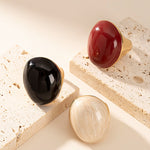 Load image into Gallery viewer, Statement Enamel Adjustable Open Ring Geometric N6H205